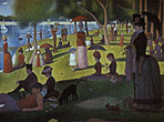 Georges Seurat, Sunday Afternoon on the Island of La Grande Jatte, 1884-86. Oil on canvas, 81 x 120 in Art Institute of Chicago