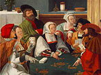 Card Players, Lucas van Leyden, c. 1520, National Gallery of Art, Washington