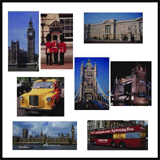 example layout of eight photos on a single square page