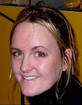 automatic detection of red eyes in the image